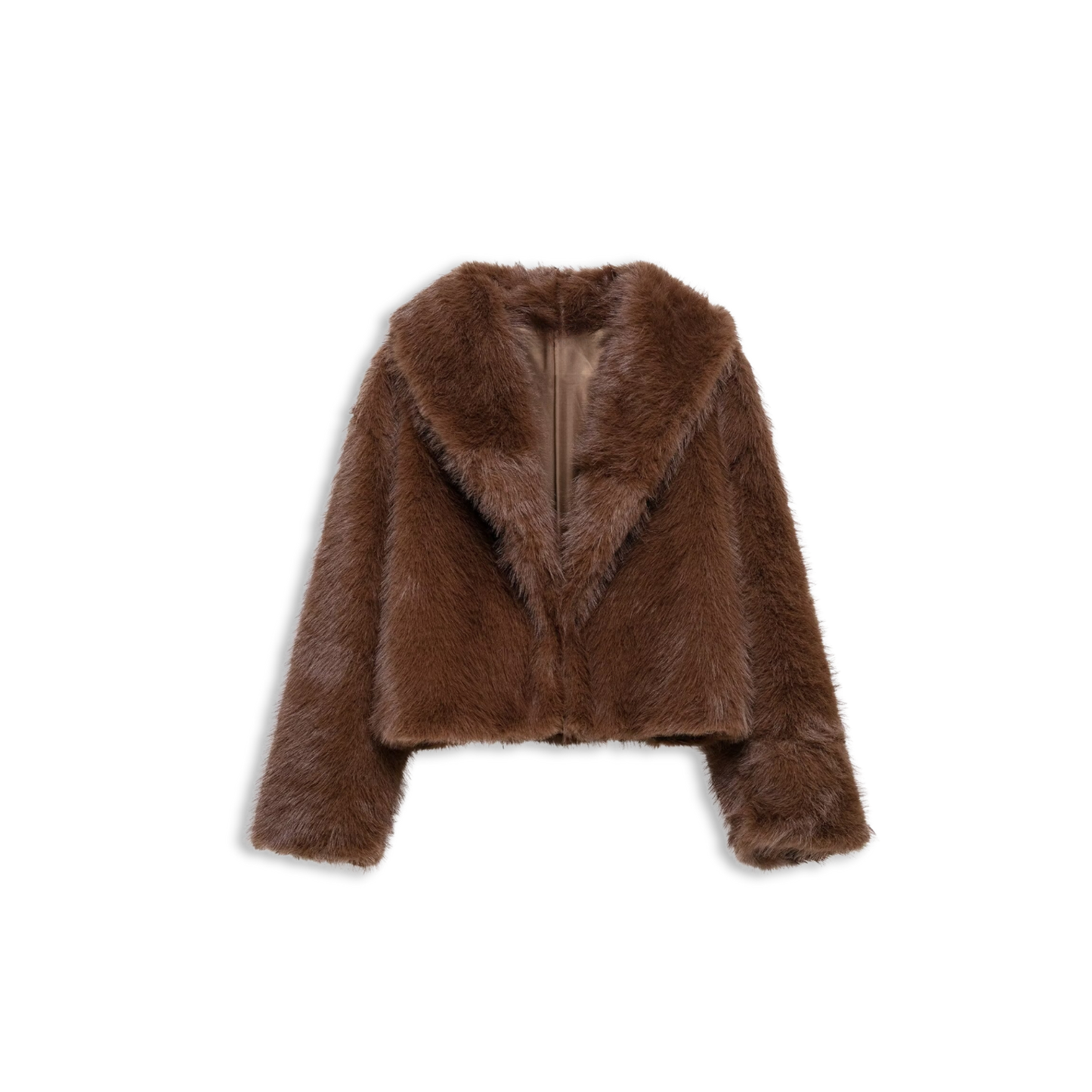 VIRALE SOFT-FELL JACKE (BROWN)
